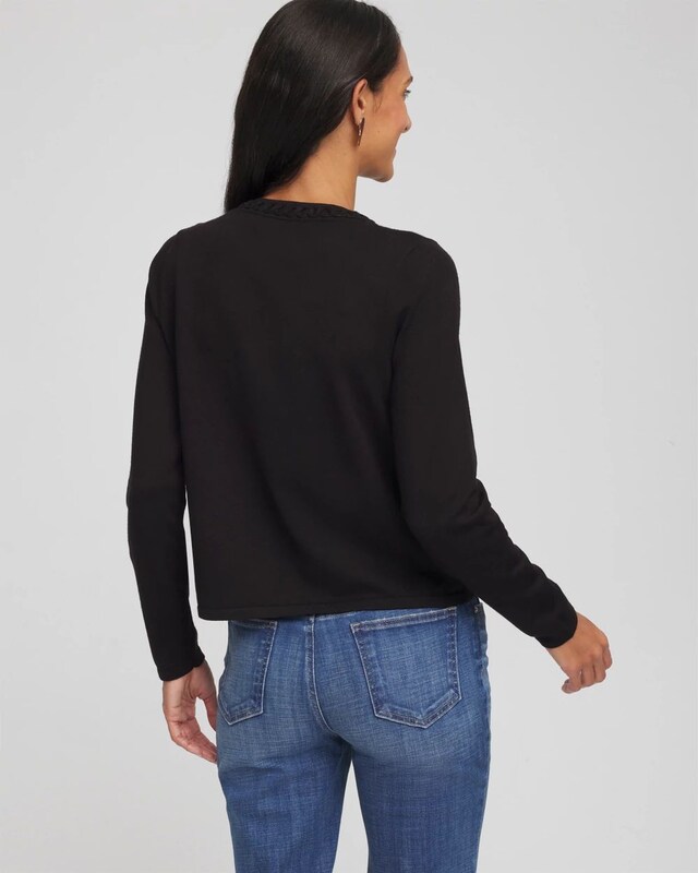 V-Day Embroidered Crewneck Cardigan - image 3